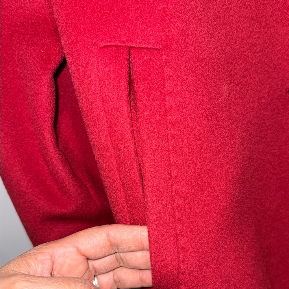 Cinzia Rocca Icons italian  Red Pea Coats - Picture 8 of 14